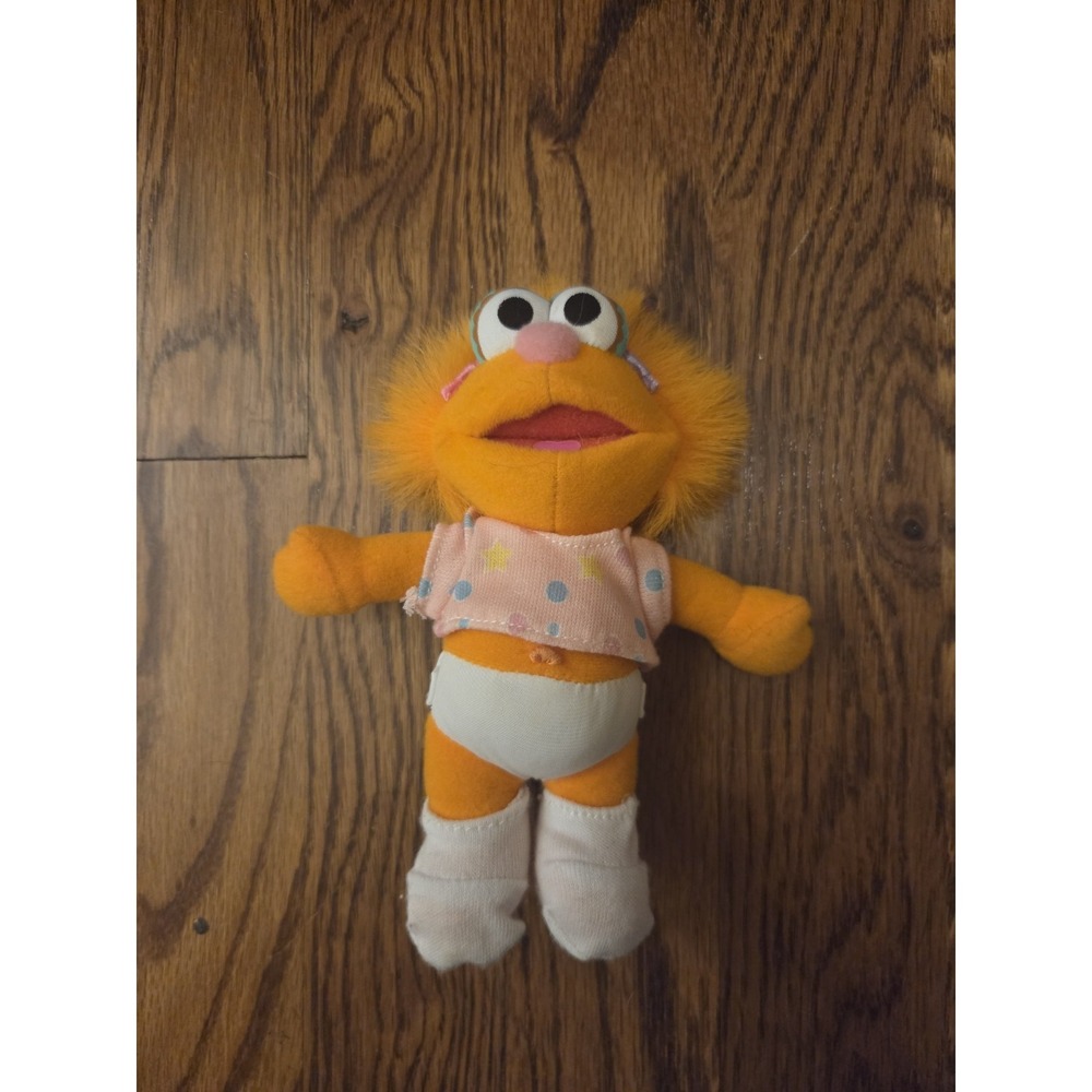 Vintage‎ 2001 Fisher-Price Sesame Street Cuties Baby Zoe Plush Doll Rare 6" E51